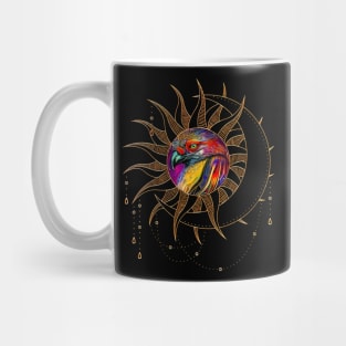 Wonderful colorful crow Mug